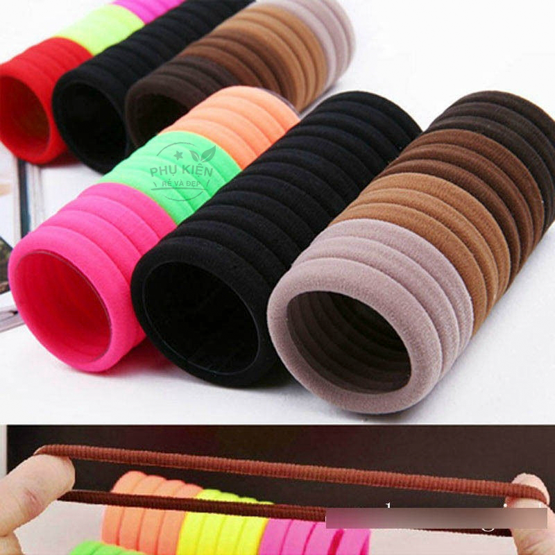 50 Chun Buộc Tóc Phối Nhiều Màu Cho Bé Gái