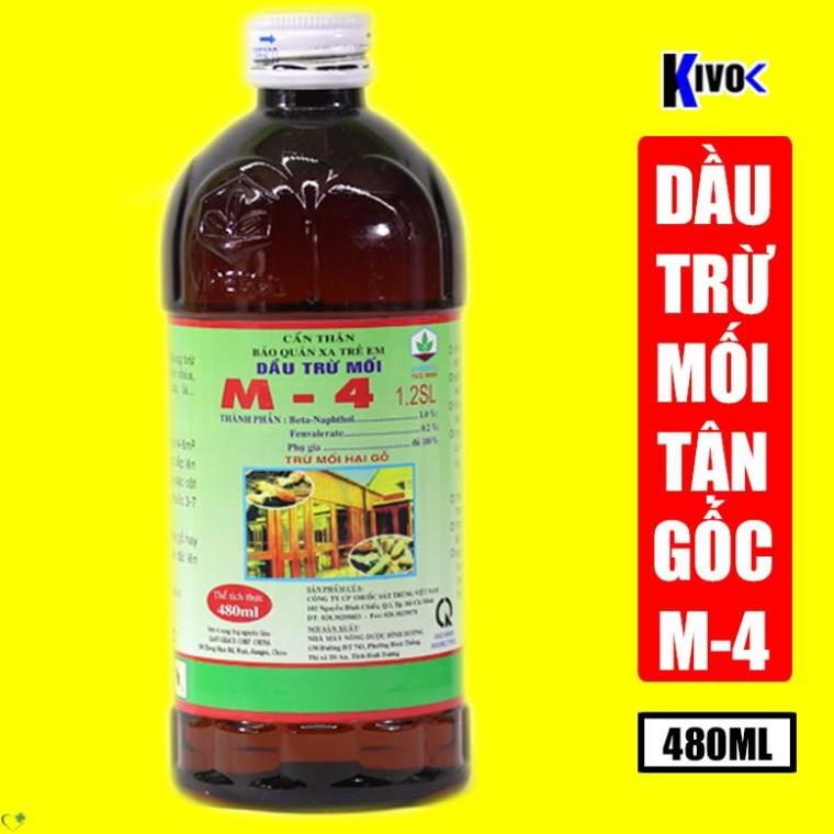 Ầu diệt côn trùng mối tận gốc chai lớn vipesco m-4 480ml - thuốc diệt mối, kiến, gián, dầu trừ mối m4