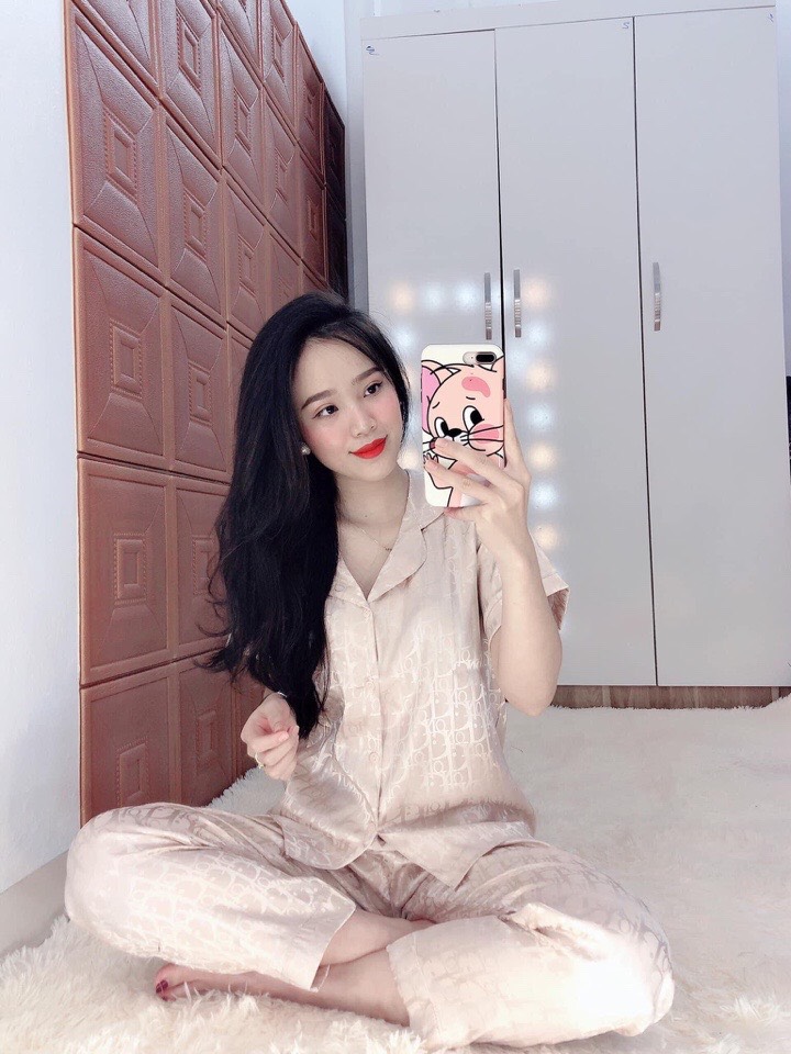 [FREESHIPMAX]BỘ LỤA SATIN ÁO CỘC QUẦN DÀI, BỘ ĐỒ SAU SINH