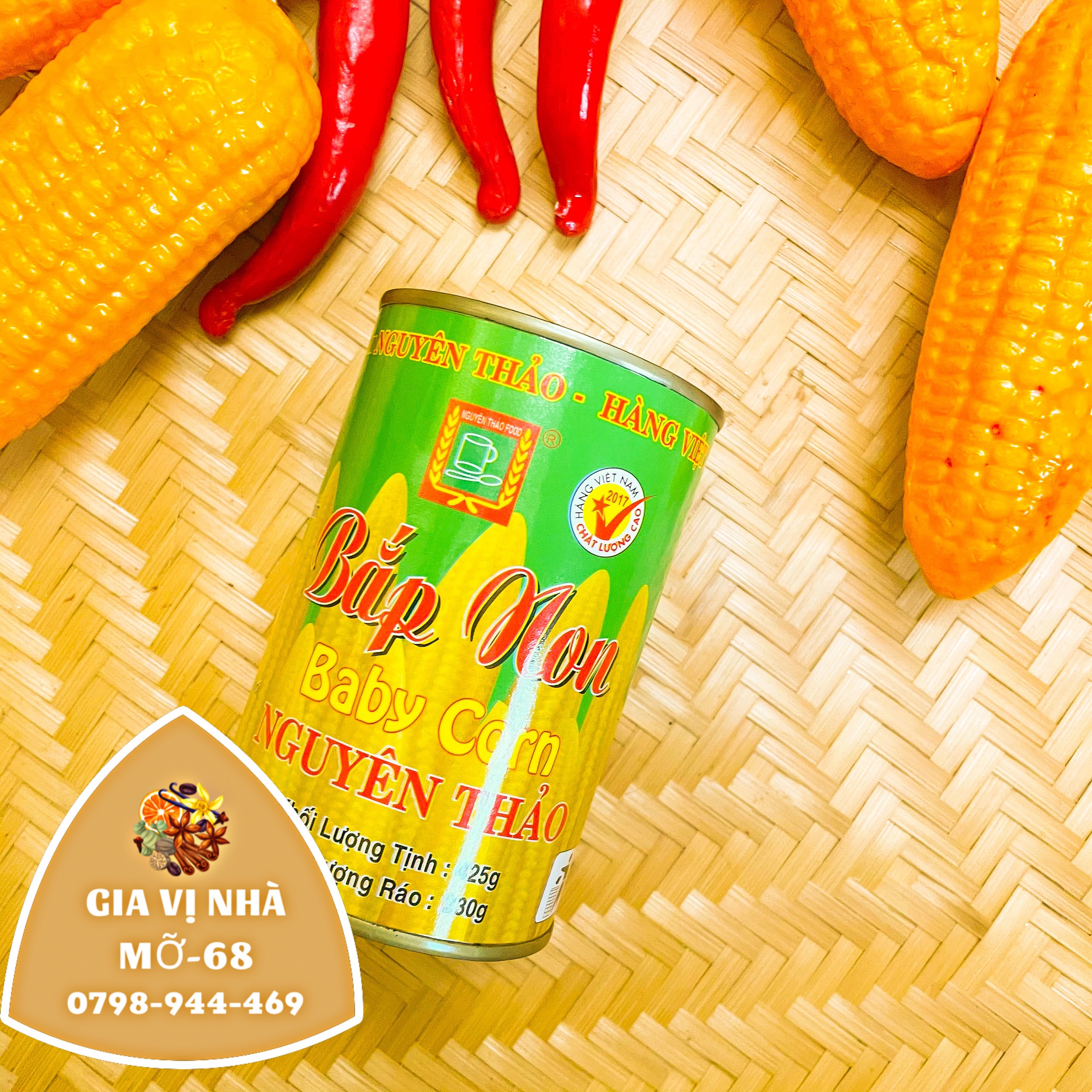 BẮP NON LON NGUYÊN THẢO -425GR