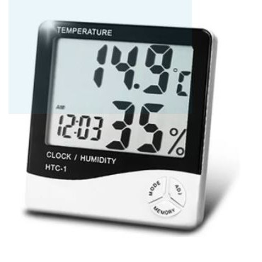 Đồng hồ đo nhiệt độ, độ ẩm, thời gian thực HTC1