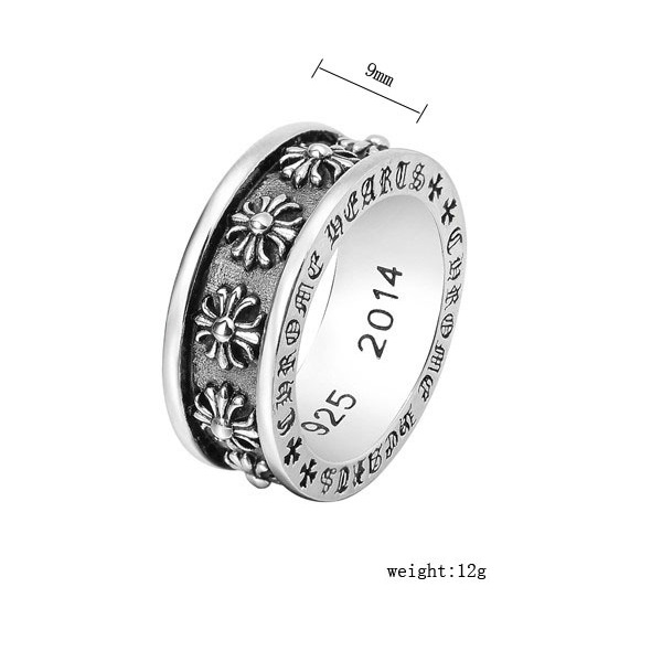 Nhẫn kiểu dáng Chrome Heart viền Iris