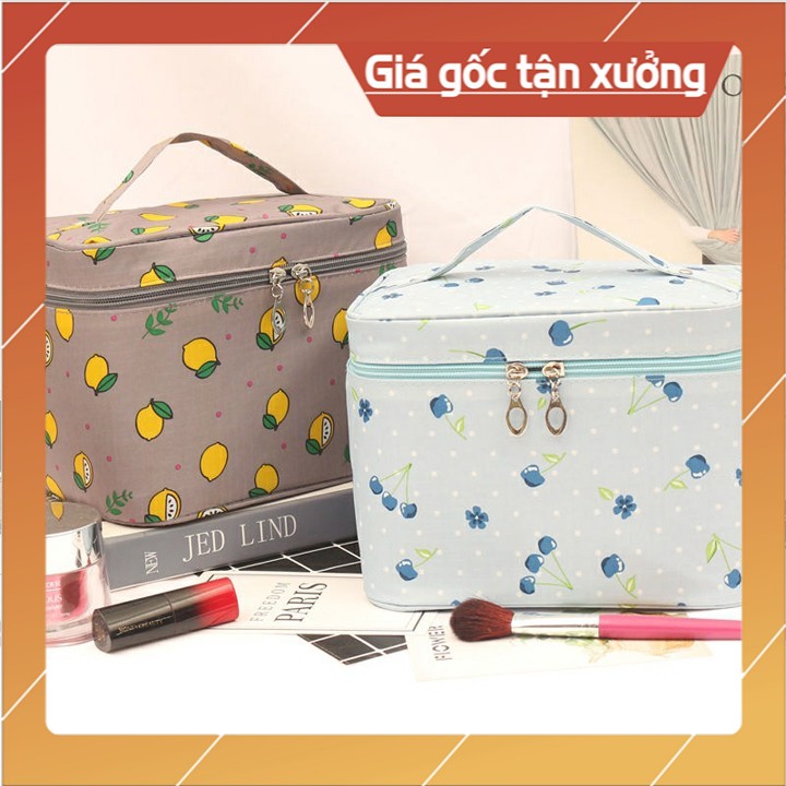 [ SALE SỐC - GIÁ GỐC TẬN XƯỞNG ] Túi đựng mỹ phẩm đồ trang điểm xách tay hình hộp họa tiết bắt mắt. Túi đựng mỹ phẩm chống nước. túi đựng đồ du lịch cá nhân. cốp đựng mỹ phẩm