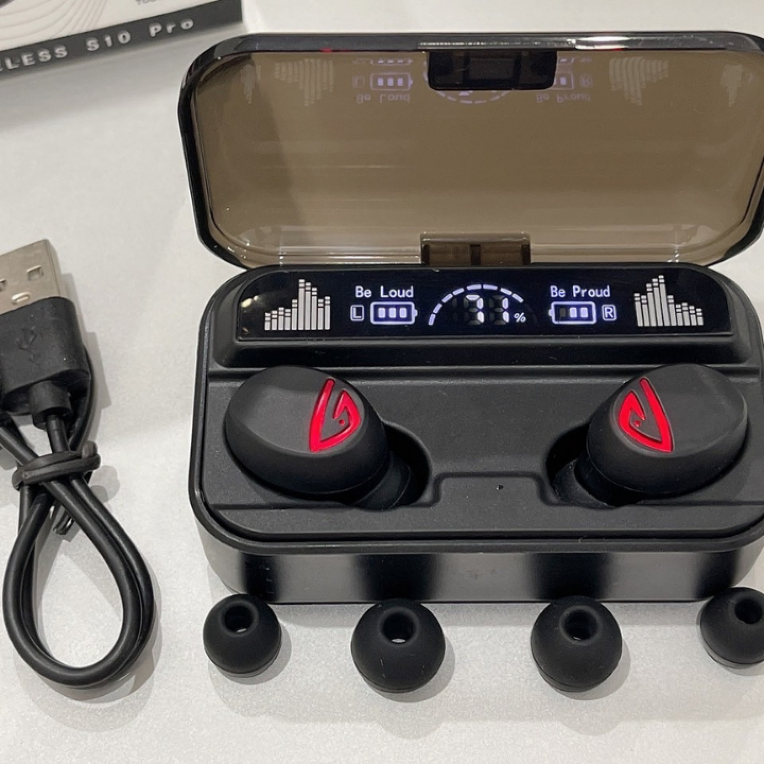 Tai nghe Bluetooth S10 Pro Kiêm Sạc dự phòng