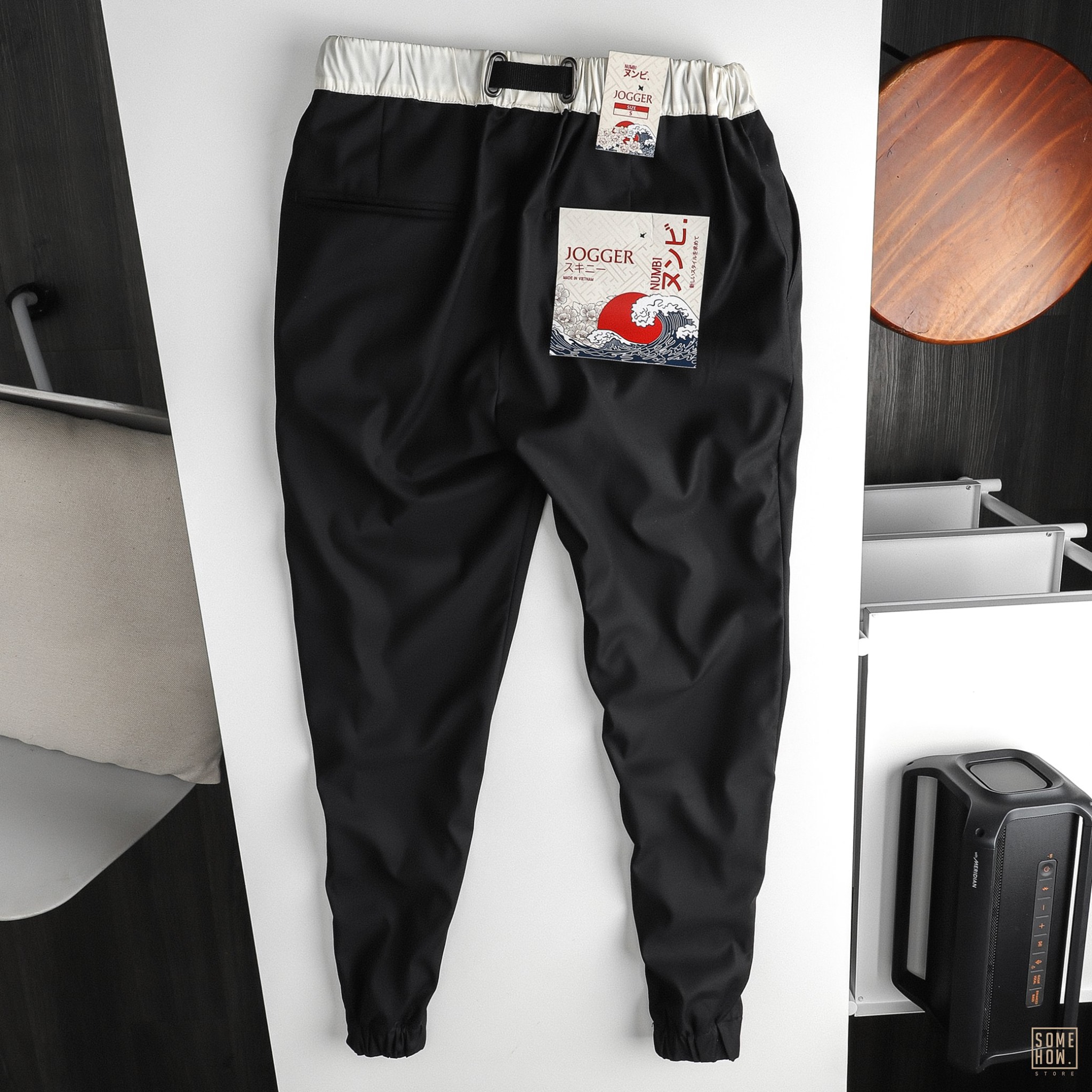 Numbi Jogger Lưng Thun Đen