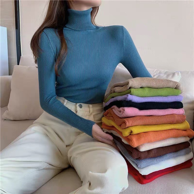 ÁO LEN CỔ 3 PHÂN THỜI TRANG CAO CẤP