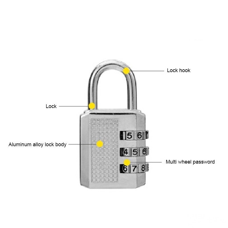 [HCM]Ổ KHÓA SỐ (LOẠI 3 SỐ CÀI ĐẶT) Ổ KHÓA MẬT MÃ KHÔNG CẦN CHÌA