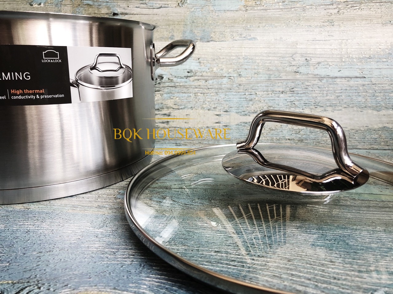 [HCM]Nồi inox Lock&Lock Neo Charming size 24cm LCM3243