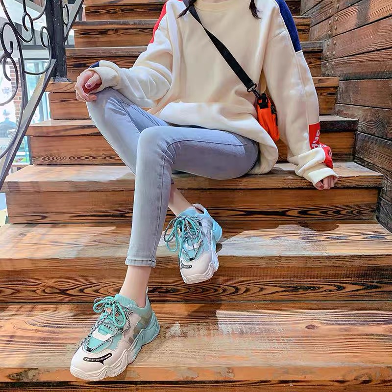 Giầy nữ Thể Thao Sneaker CLDB Phẩy Sơn Thời Trang Trẻ (shophanhan)