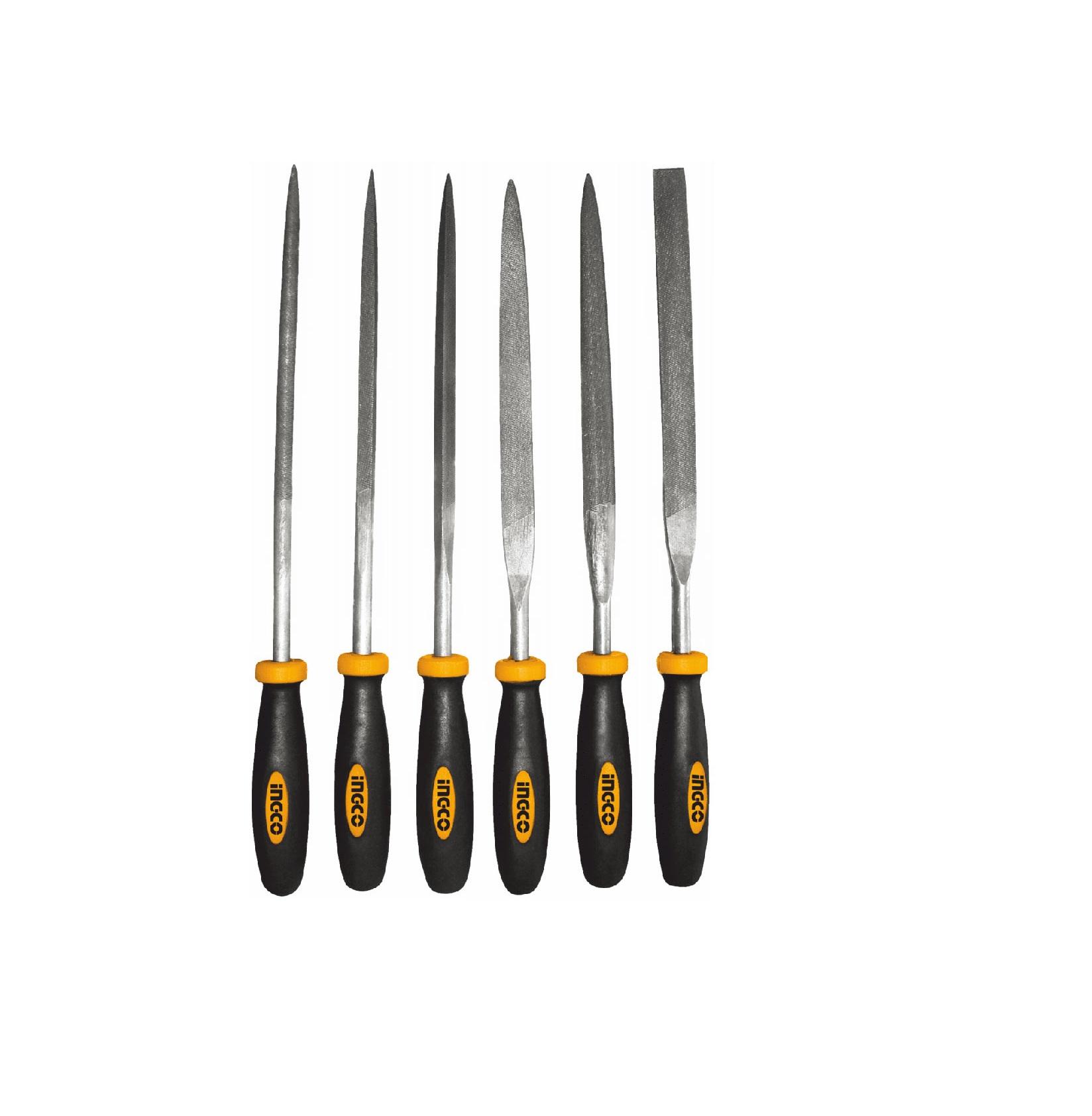 Bộ 6 giũa sắt (140mm) Ingco HKTF63