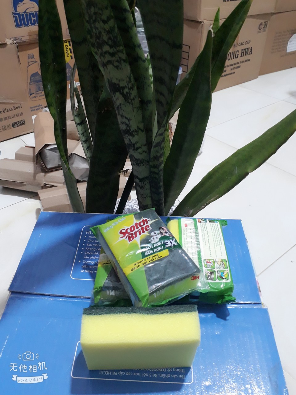 Miếng rửa chén Scotch-Brite 2 lớp cước 2 công dụng.