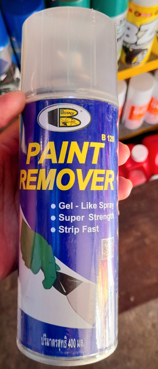[HCM][BOSNY TẨY SƠN VÀ NHỰA ĐƯỜNG XE HƠI ] Chai xịt tẩy sơn Bosny Paint Remover B128 400ML