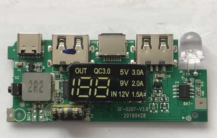 Mạch Sạc Dự Phòng QC 3.0 (Sạc nhanh 5V/3A -9V/2A -12V/1,5A)