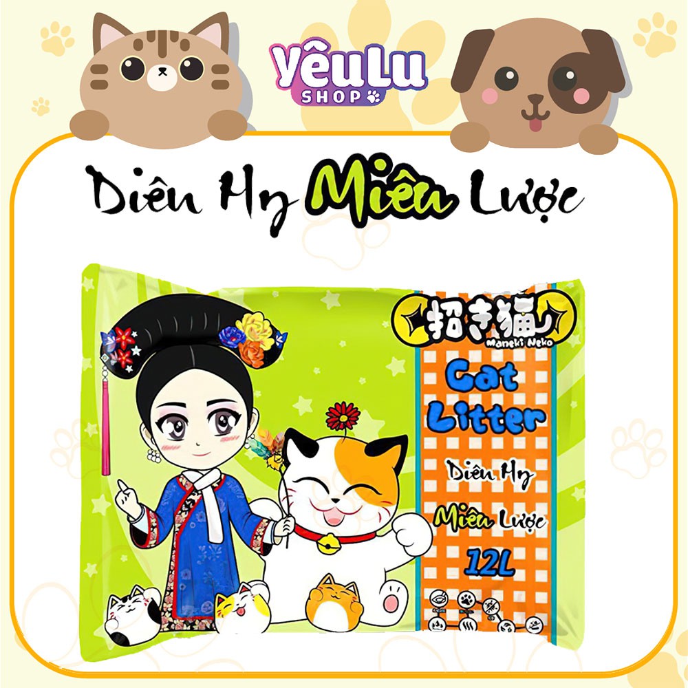 Cát Vệ Sinh Cho Mèo Maneki Neko 12L