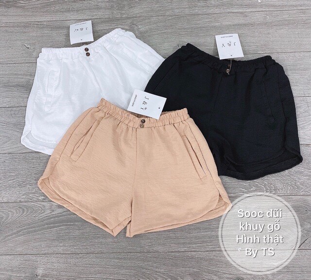 QUẦN SHORT NỮ LƯNG THUN VẢI ĐŨI SIÊU MÁT nuna