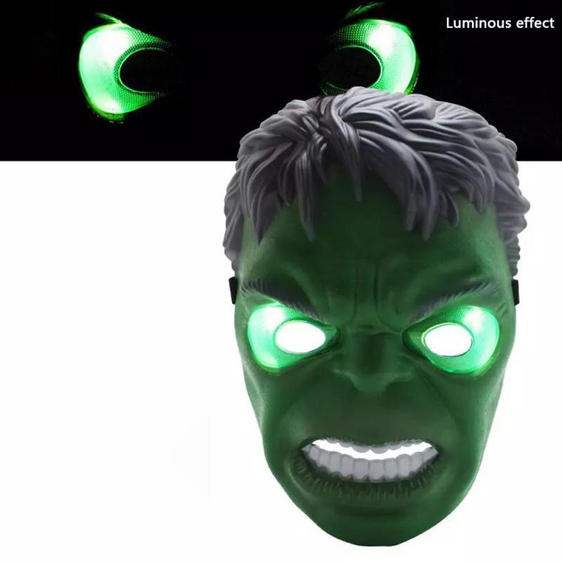 Mặt Nạ Hóa Trang Nhân Vật Hulk Trong Phim Avengers Mặt nạ siêu nhân nhện Spiderman - Ironman - hải tặc - America có đèn cho bé trai hoá trang HALLOWEEN