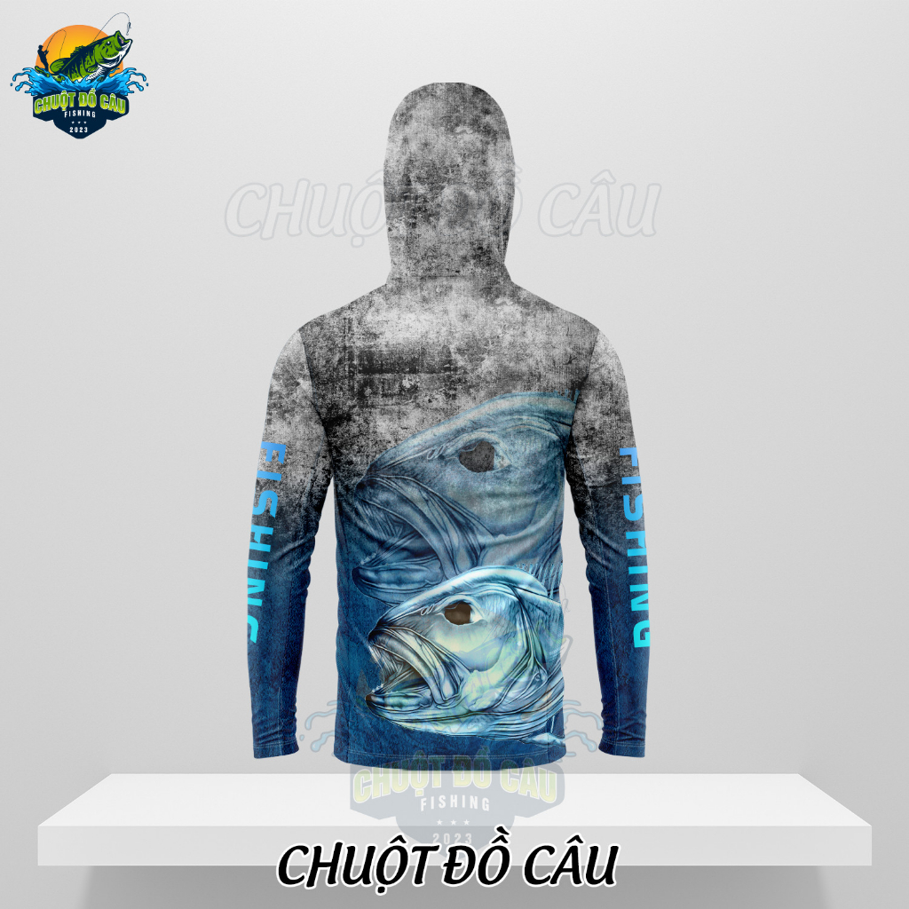 Áo khoác câu cá Big Fish xanh xám