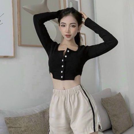 Áo Croptop Kiểu Nút Cài(B.C)Kl6