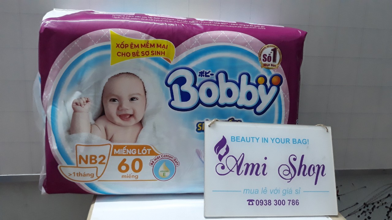 Miếng Lót sơ sinh Bobby Newborn 2 - 60 Miếng
