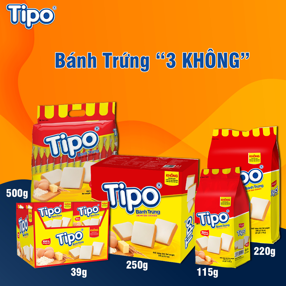 Bánh Tipo Trứng Nướng Hữu Nghị 39g