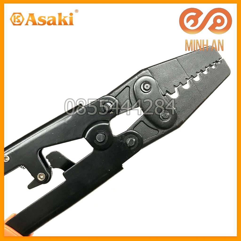 Kìm Bấm Cos 6L 0.5 - 6Mm2 Asaki Ak-9110 (Kềm Bấm Cốt 6L)