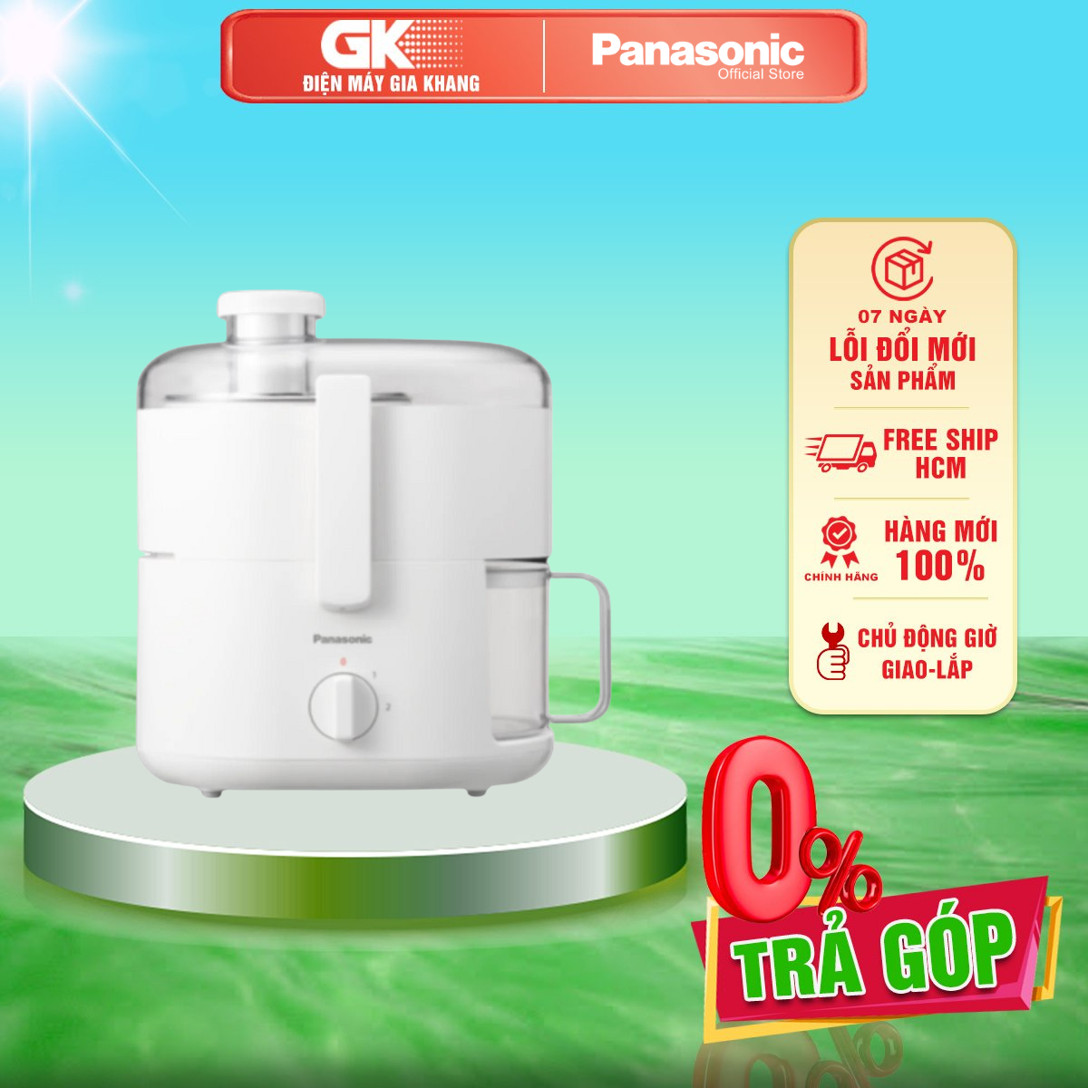 Máy ép trái cây panasonic pavh-mj-cs101wra - thiết kế nhỏ gọn - mj-cs101wra - giao toàn quốc - freeship hcm