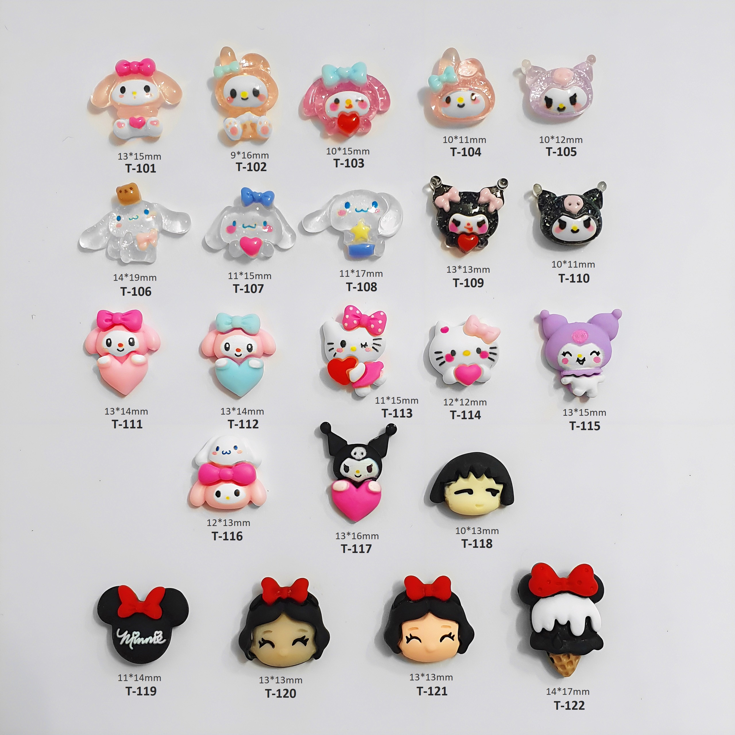 [Ảnh thật] Charm Thú Hoạt Hình Sanrio Trang Trí Móng Hàn Quốc