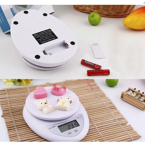 [FREESHIP] Cân Điện Tử Nhà Bếp Mini Electronic Kitchen Scale B05 5kg 0093