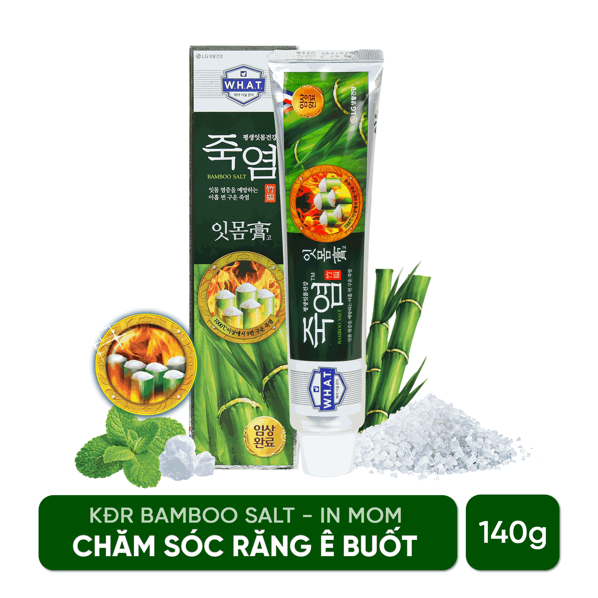 [LG Daily Beauty Official] Kem đánh răng Bamboo Salt Muối Tre Chăm Sóc Nướu 140g