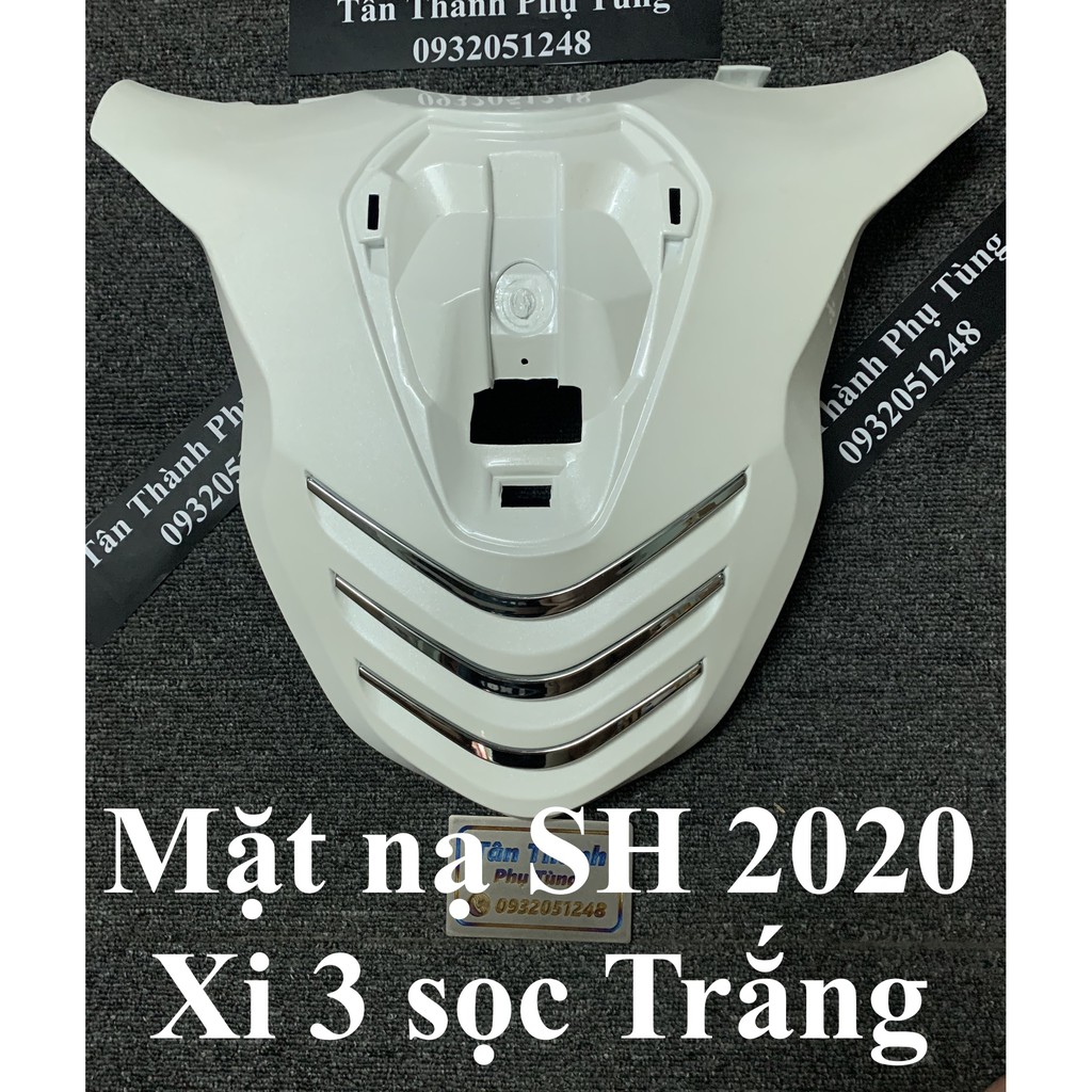 Mặt nạ sh 2020 kiểu 3 sọc xi màu trắng