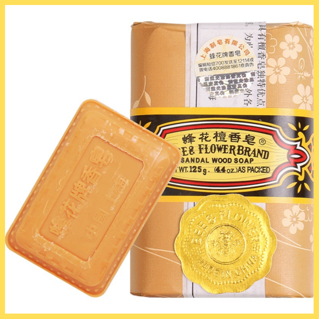 Xà phòng trầm bee and flower brandsandal wood soap 125g