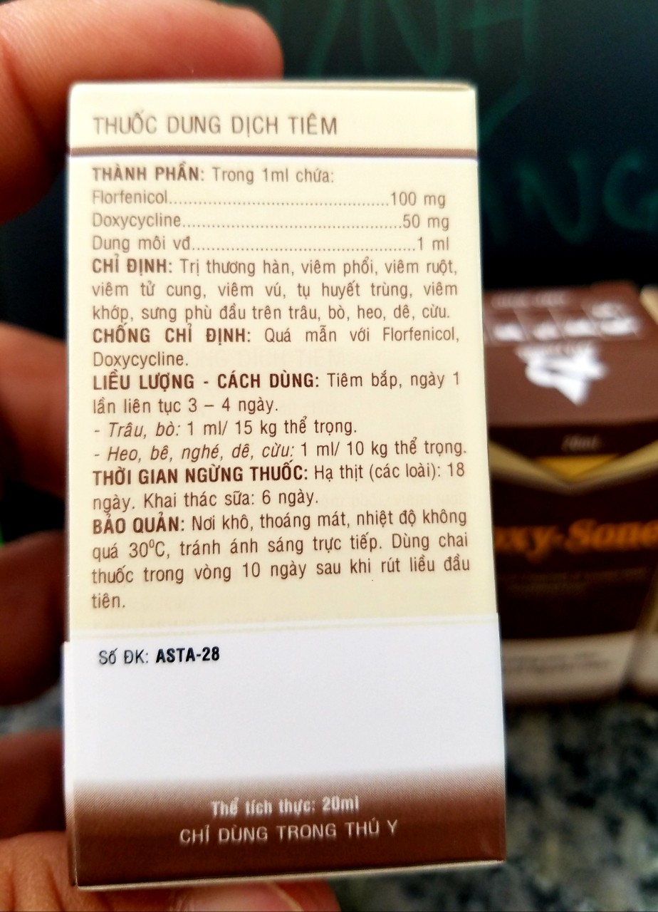DOXY SONE ASTA PHARMA 20 ML GÀ ĐÁ CHÓ MÈO