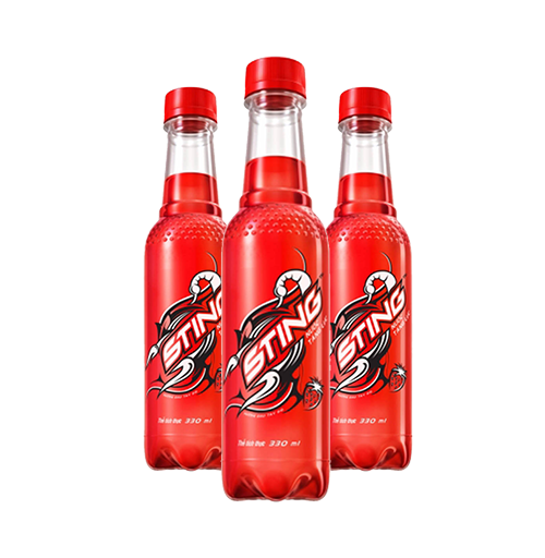 Lốc 6 Chai Nước Tăng Lực Sting Dâu 330ml