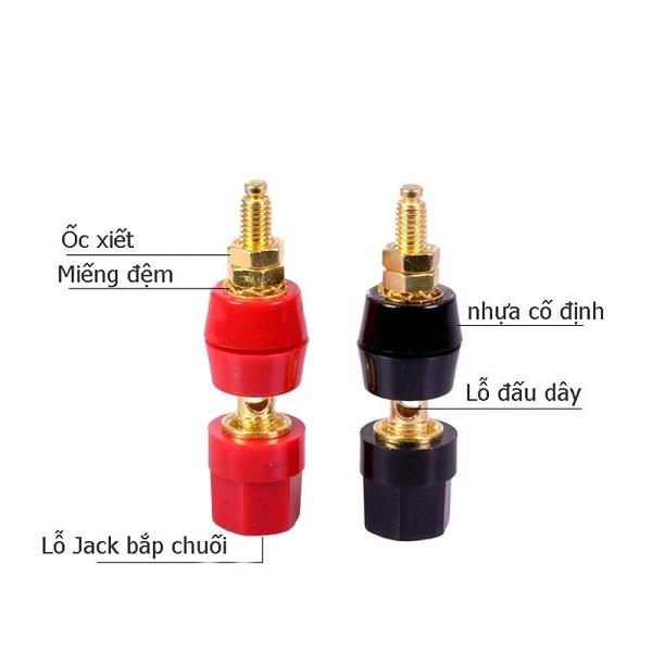 Đầu đấu cọc loa jack bắp chuối 4 chiếc