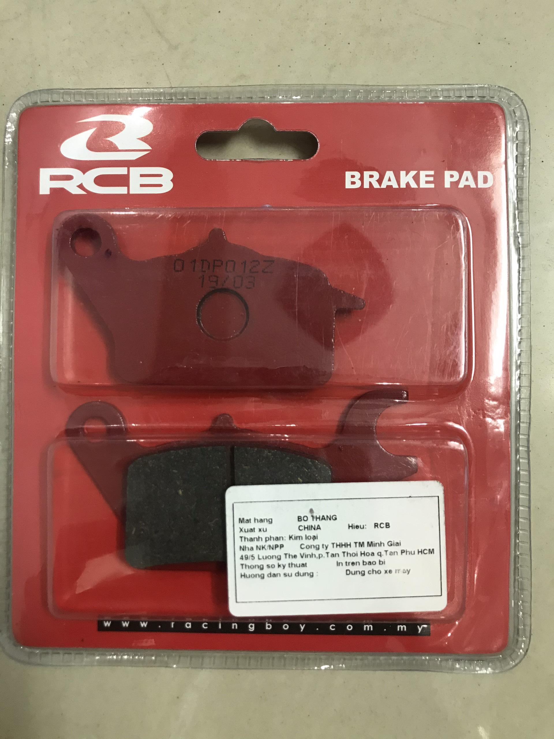 Bộ bố thắng đĩa trước, sau RCB cho Winner- WinnerX 150 (má phanh)
