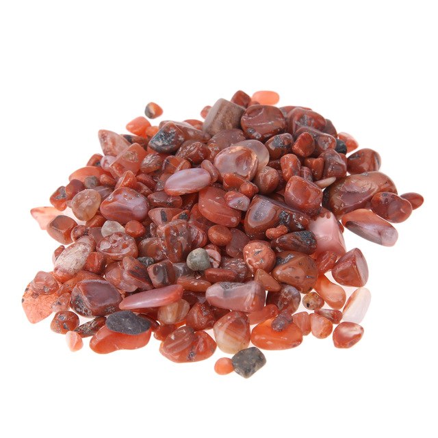 Đá Mã Não Đỏ vụn dải nền nhà, trang trí bể cá phong thủy 1kg