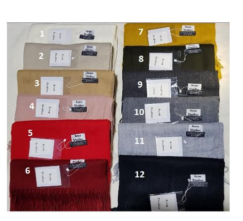 Khăn Acne Studios len xù made in ITALY