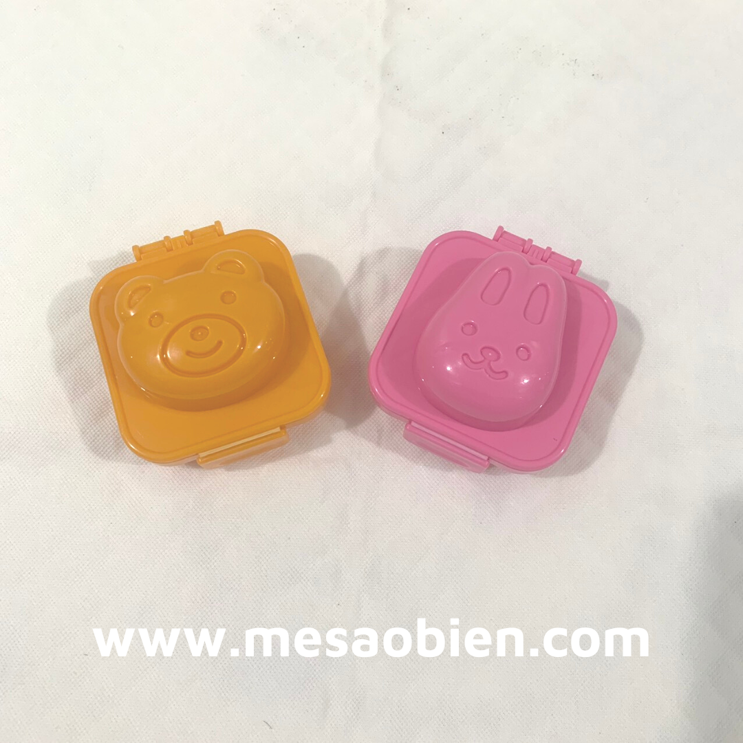 Set 2 khuôn làm cơm bento Nhật cho bé