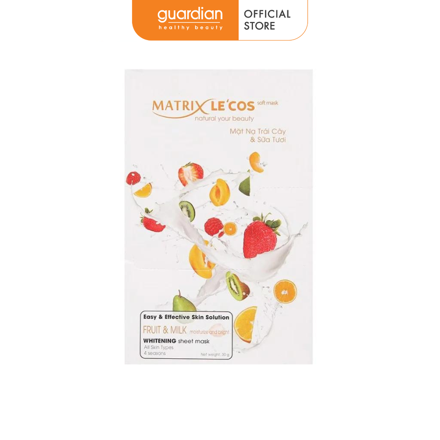 Mặt nạ trái cây và sữa tươi matrix 30gr
