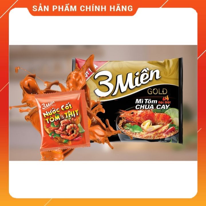 Thùng Mì Tôm 3 Miền 30 Gói tôm/ bò