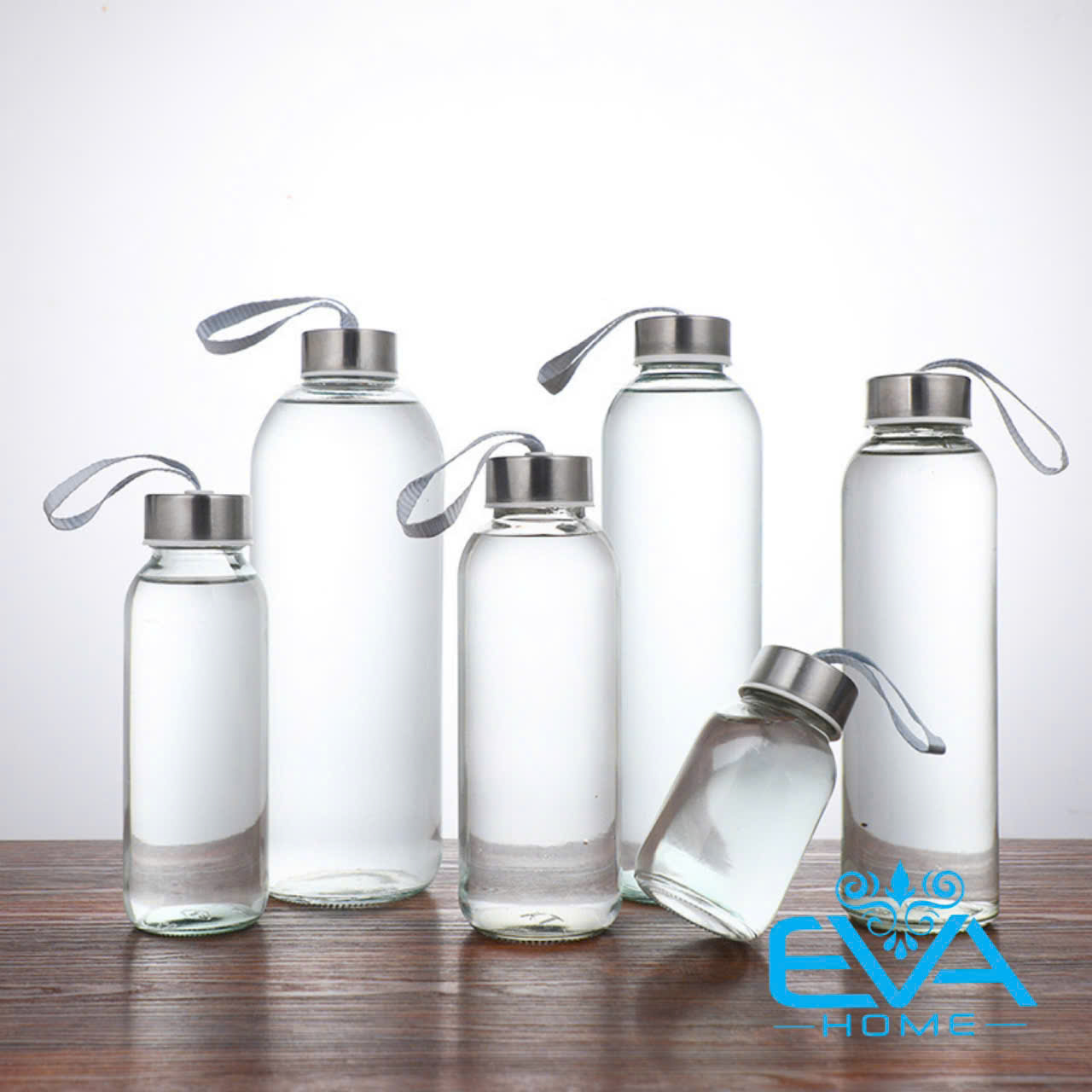 Bình Đựng Nước Thủy Tinh Có Dây Xách 500 Ml