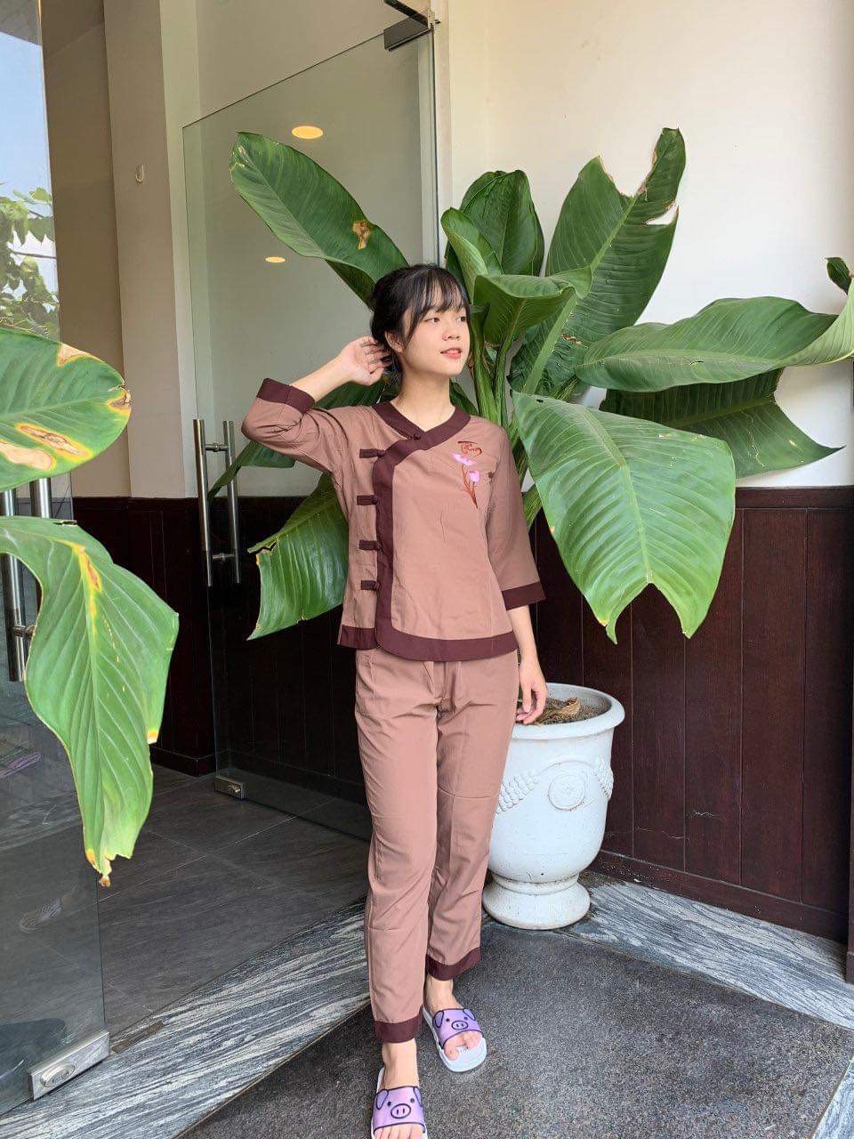 ĐỒ LAM ĐI LỄ CHÙA- MẪU TIM PHỐI