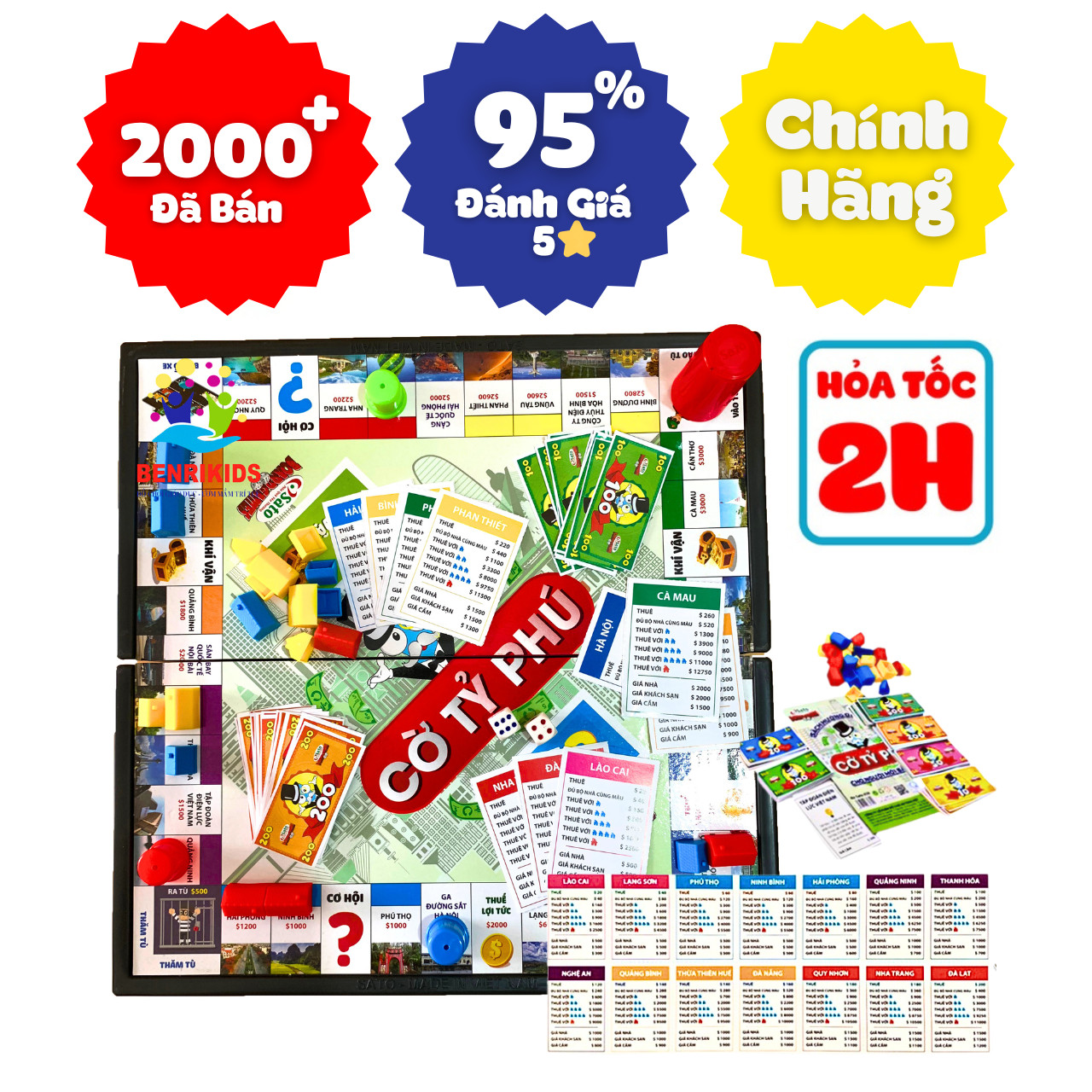 Sato itabha brain teaser board games to discover the thinking of children's wealth, wealth chess board of Vietnam
