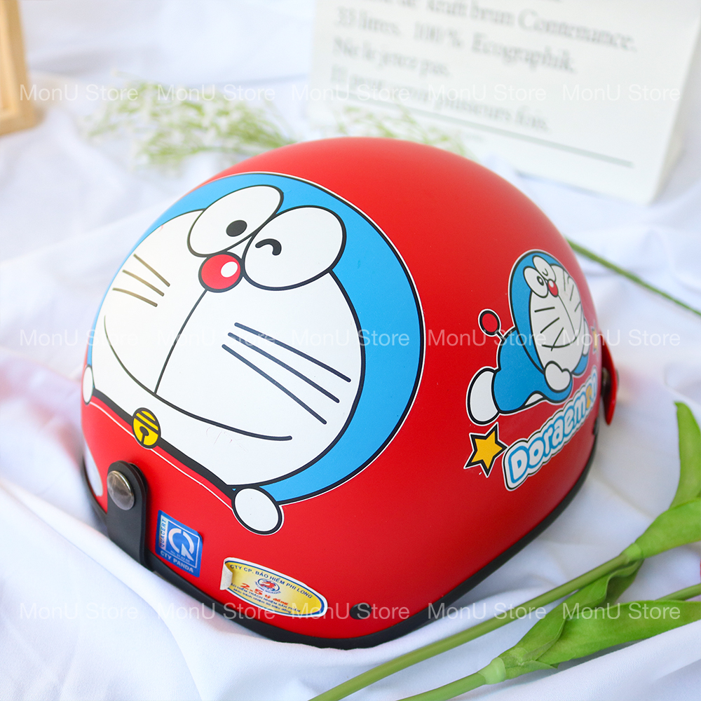Mũ bảo hiểm nửa đầu doraemon doremon dễ thương cute mon0087