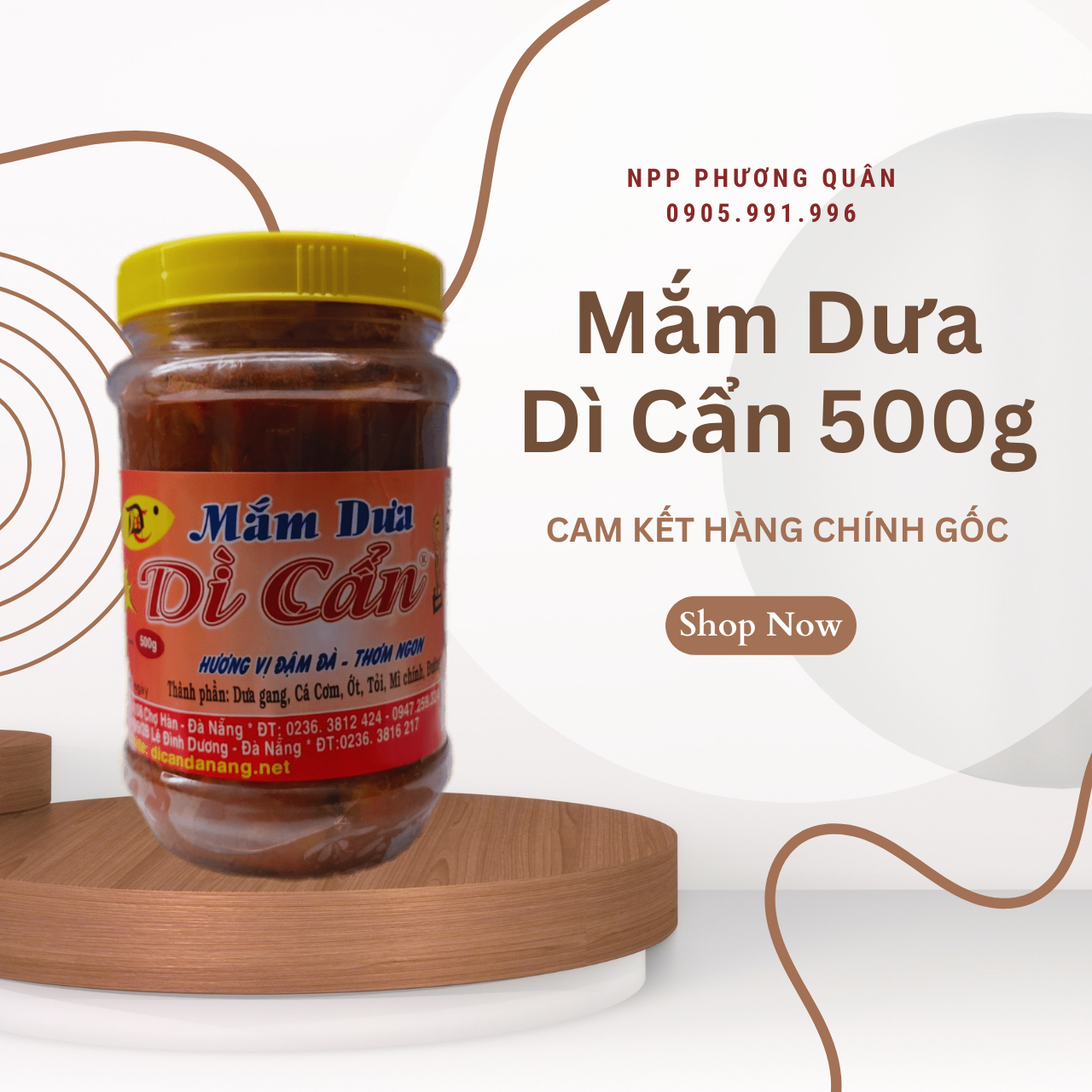 Mắm dưa Dì Cẩn 500g - hàng chính gốc
