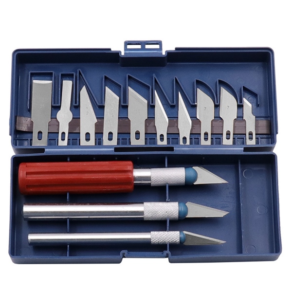 Hộp dao khắc 13 món bao gồm cán dao