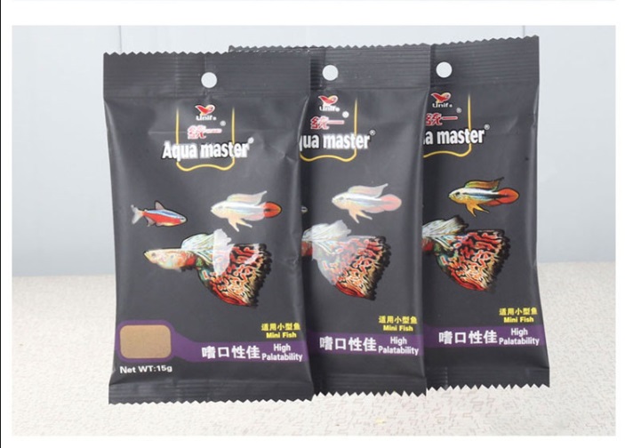 Thức ăn cho cá bảy màu, cám Aqua master