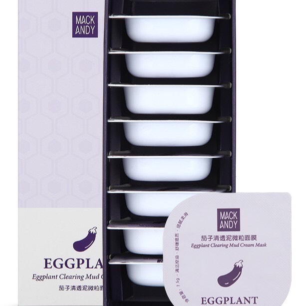 8 Hộp Mặt Nạ Bùn Cà Tím 75ml