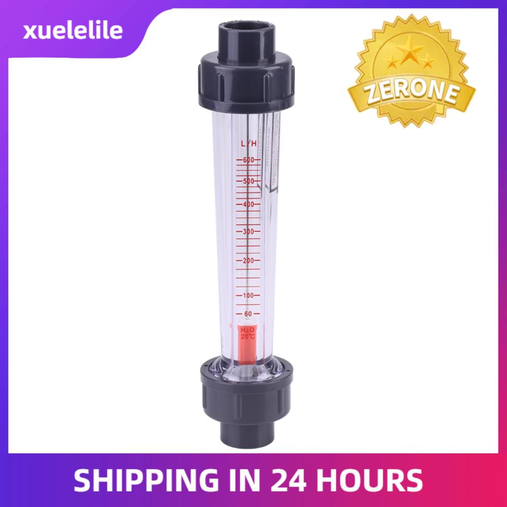xuelelile 60-600L/H Plastic Tube Liquid Water Rotameter LZS-15 Flow Meter