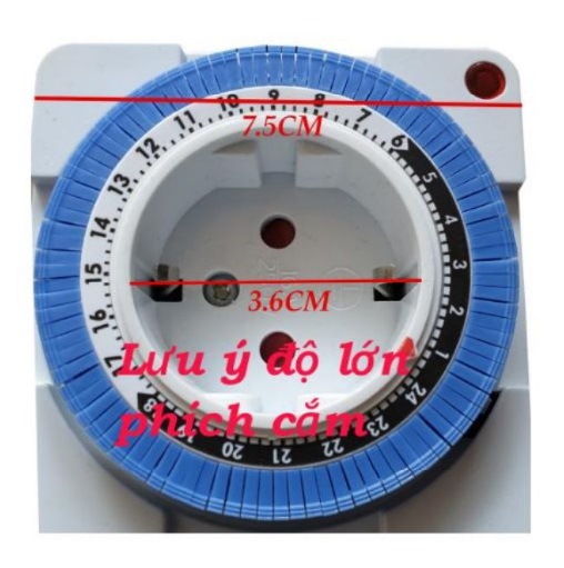 Ổ cắm hẹn giờ tắt mở tự động kiểu cơ 16A